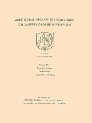 cover image of Stammesreligionen im südlichen Tanganyika-Territorium